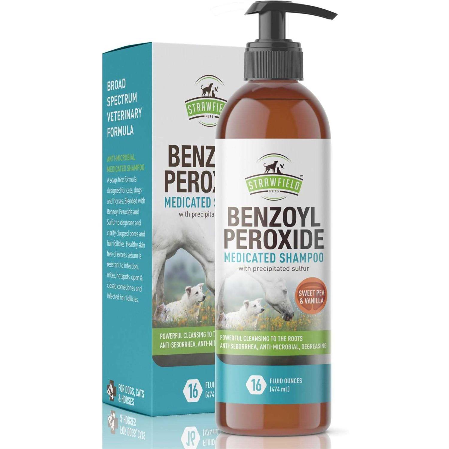 Strawfield Pets Benzoyl Peroxide Shampoo for Dogs & Cats