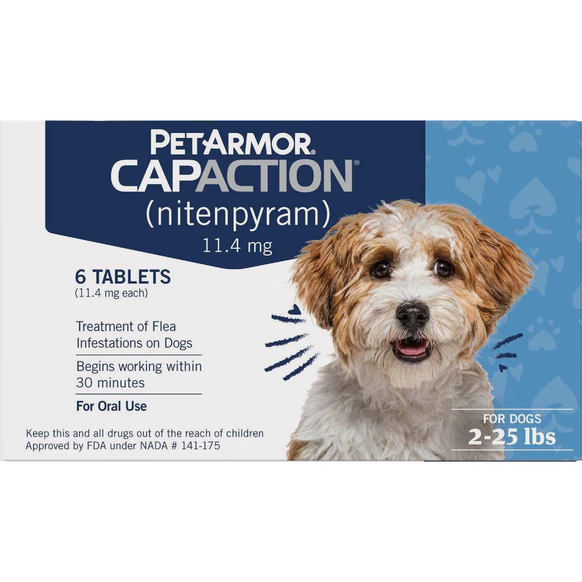 PetArmor CapAction Oral Flea Treatment for Dogs 2-25lbs
