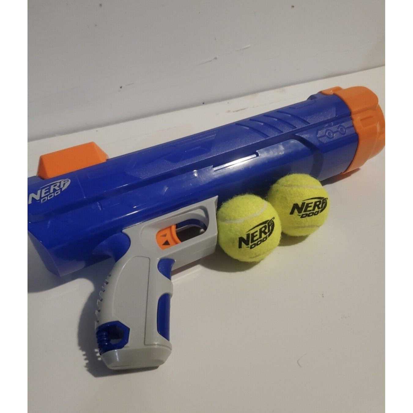 Nerf Dog 16” Tennis Ball Blaster Dog Toy with 4 Balls