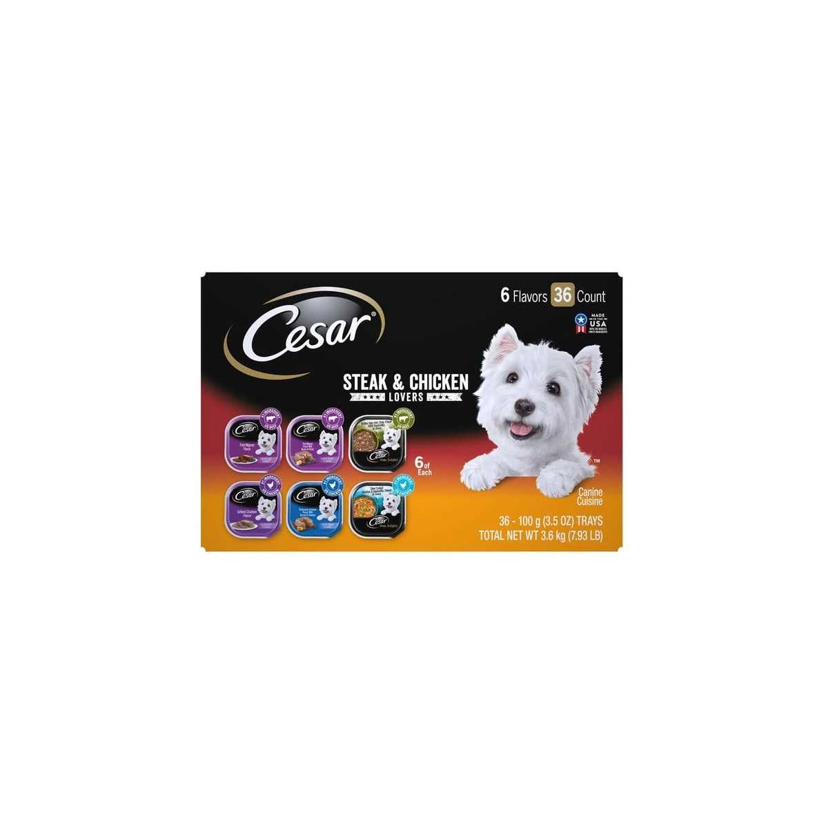Cesar Steak Lovers Variety Pack Wet Dog Food