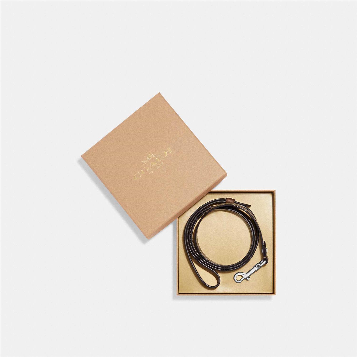 Coach Outlet Boxed Pet Leash In Signature Canvas