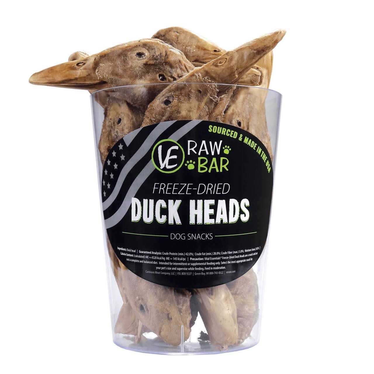 Vital Essentials Freeze-Dried Raw Bar Duck Head