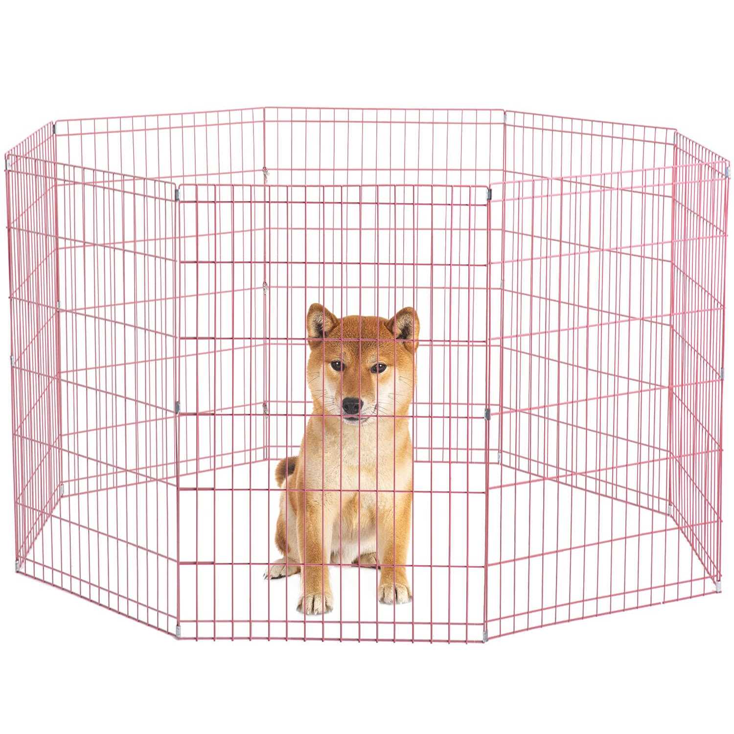Bestpet 8-Panel Tall Dog Playpen Crate Fence Pet Kennel Play Pen Exercise Cag