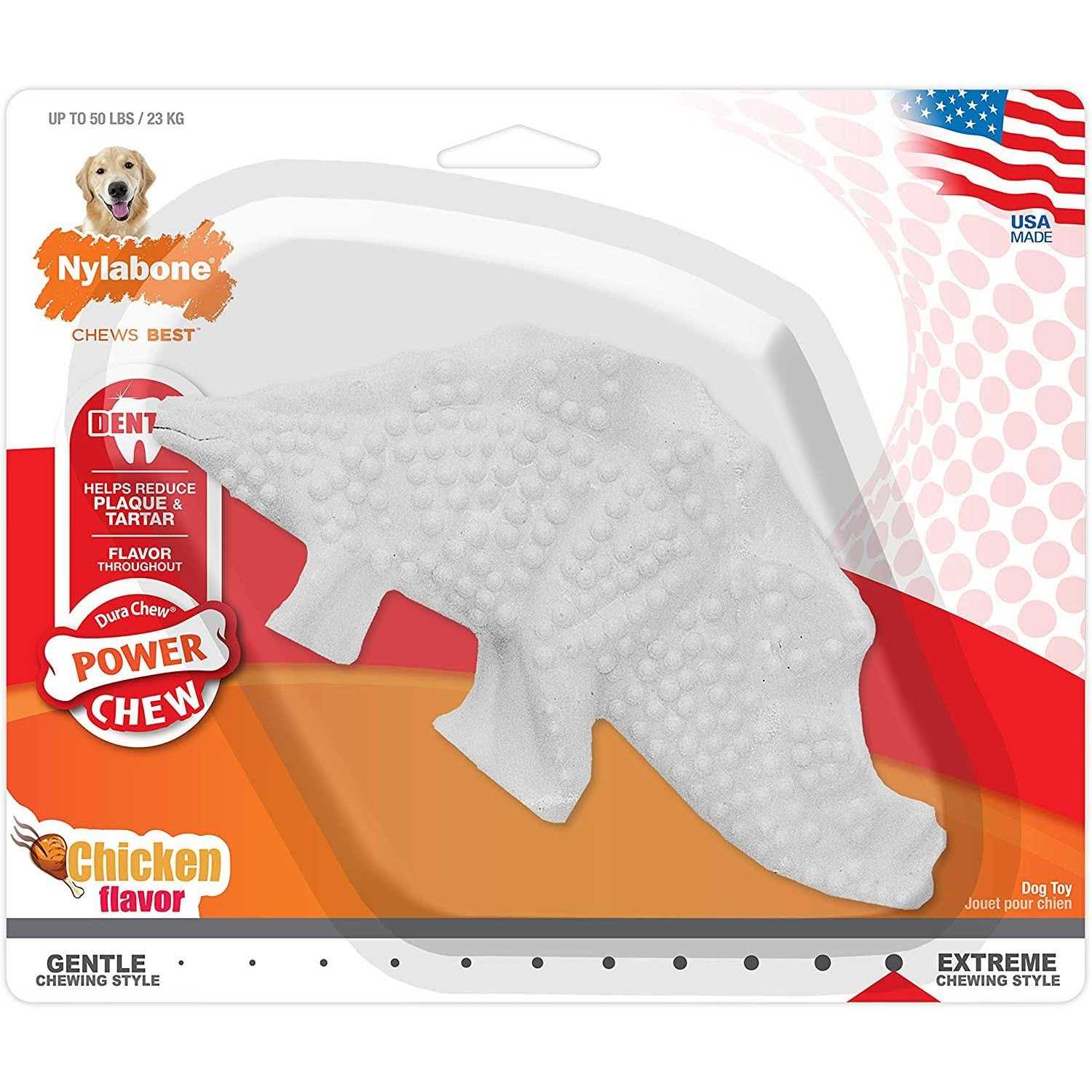 Nylabone Dental Dinosaur Dog Chew