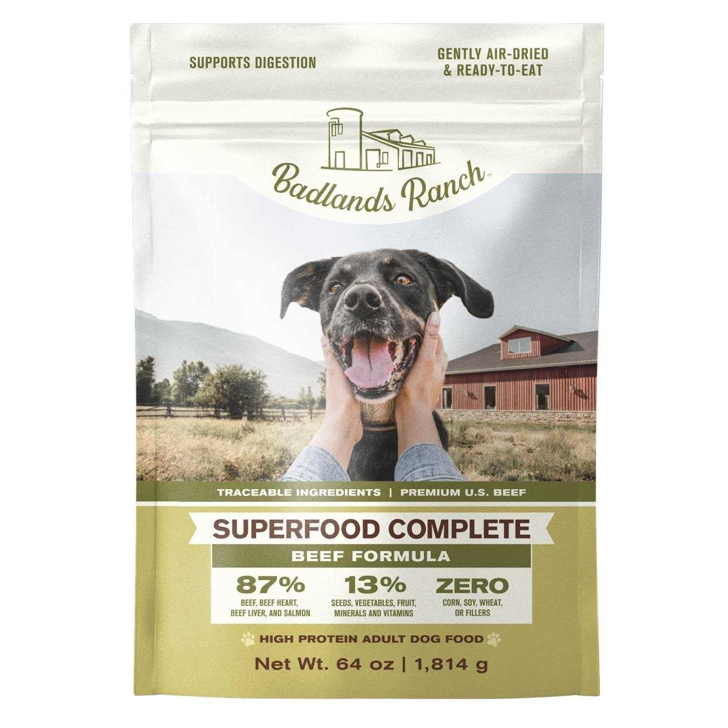 Badlands Ranch Superfood Complete Air Dried Beef Dog Food