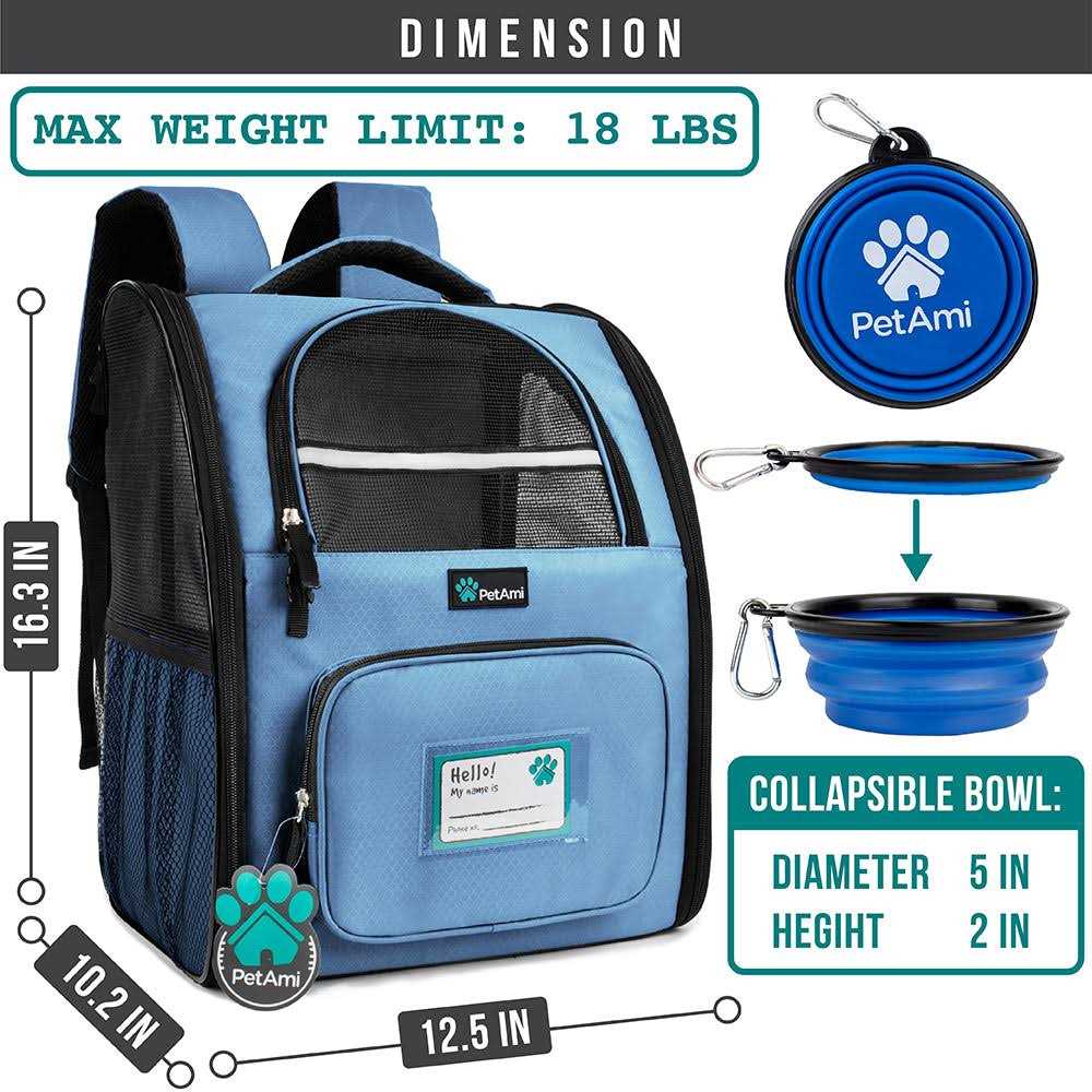 Petami Deluxe Pet Carrier Backpack for Small Cats and Dogs