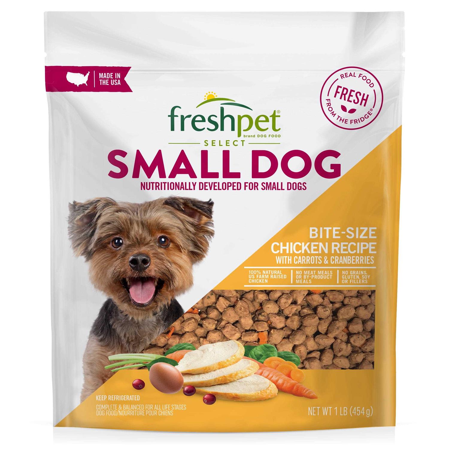 Freshpet Select Small Dog Bite Sized Chicken Recipe Dog Food