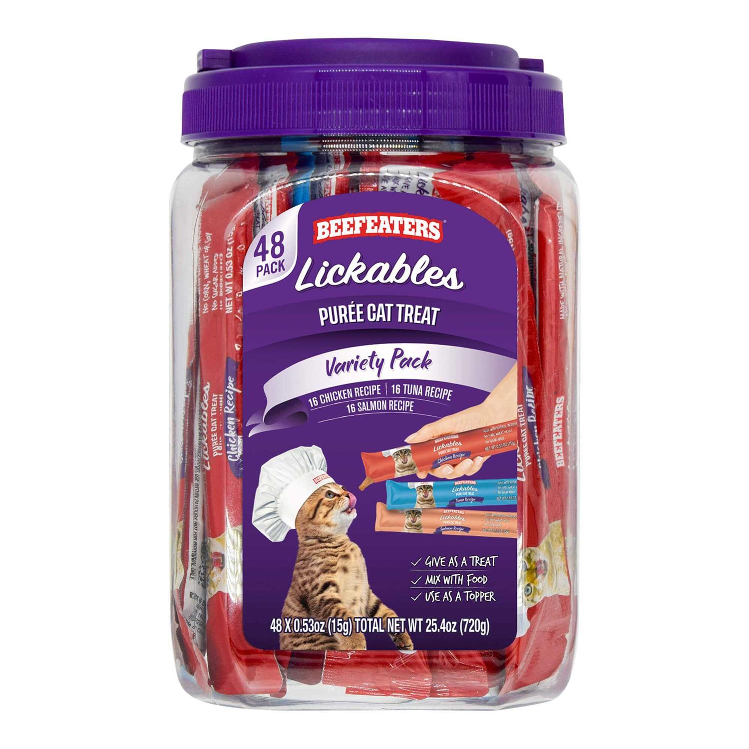 Beefeaters Lickables Puree Cat Treat Variety Pack 25.4 OZ
