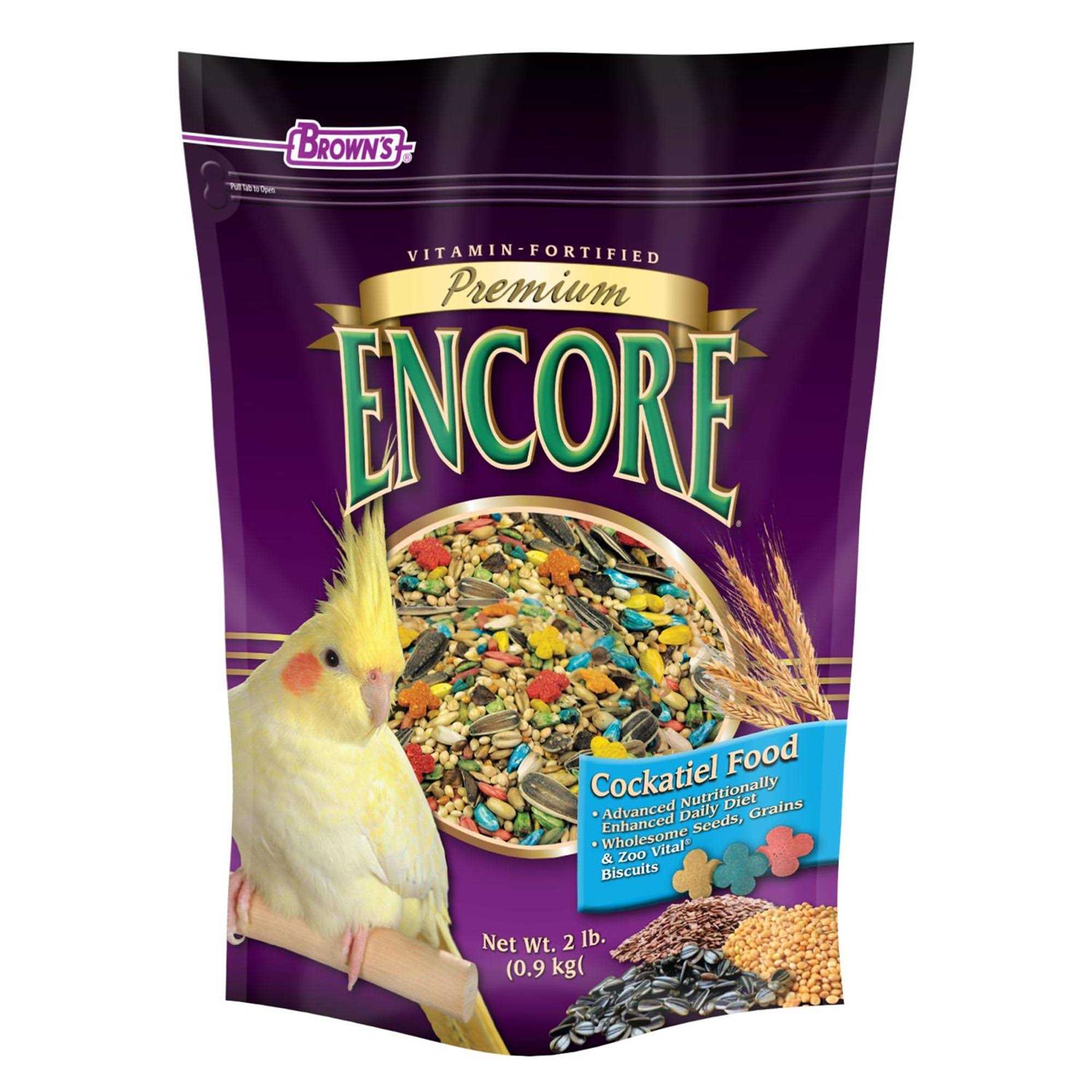 Brown’s Encore Premium Cockatiel Food
