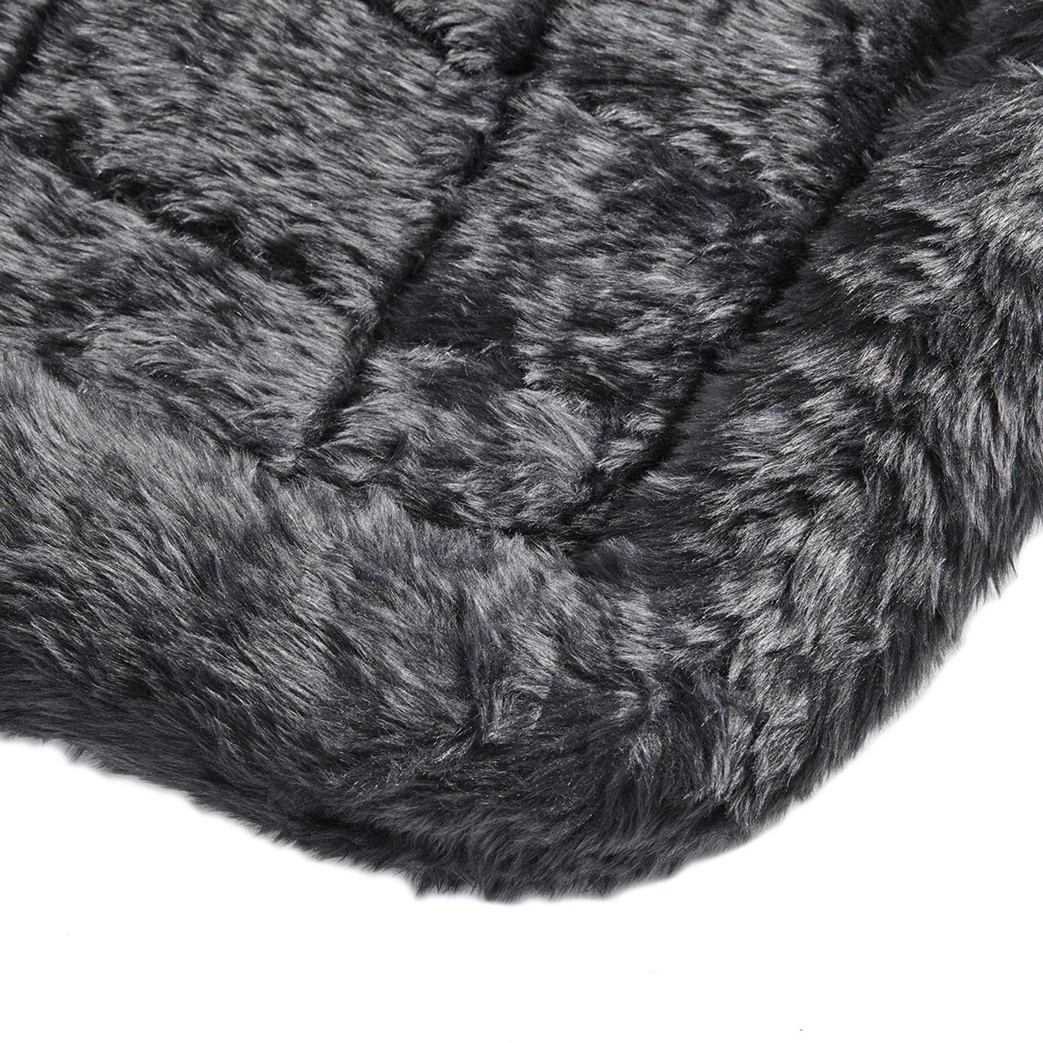 Midwest Quiet Time Bolster Gray Dog Bed