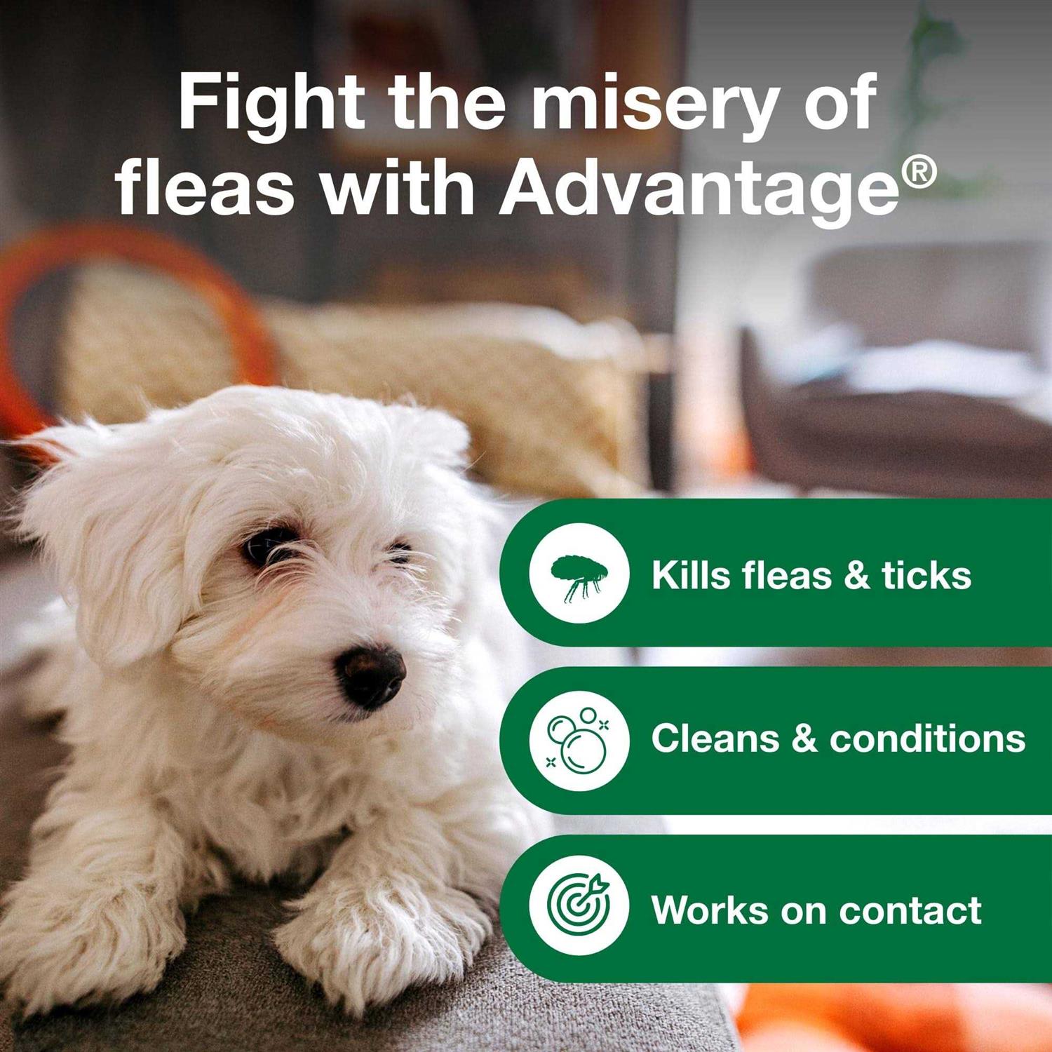 Advantage Flea & Tick Treatment Shampoo for Dogs & Puppies