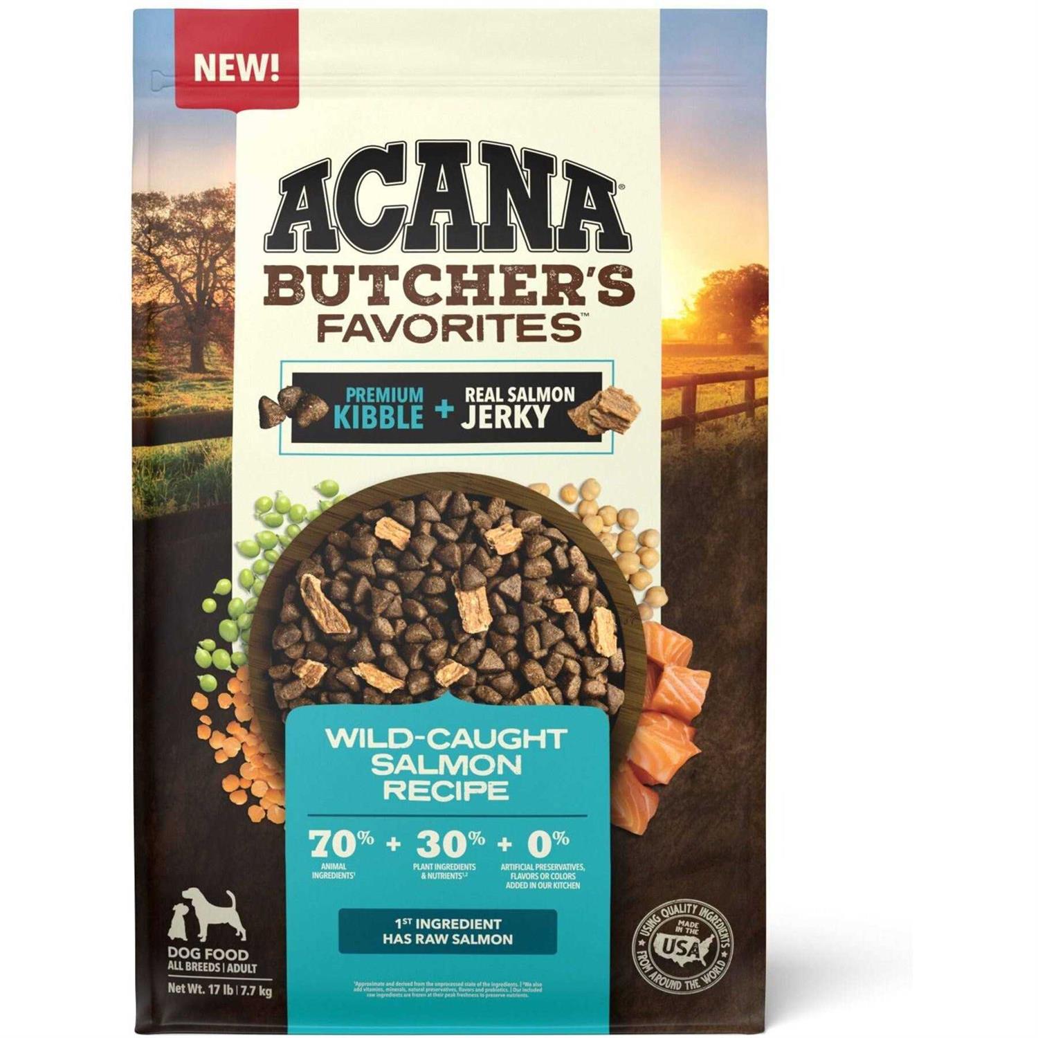 Acana Butcher’s Favorites Wild-Caught Salmon Dry Dog Food