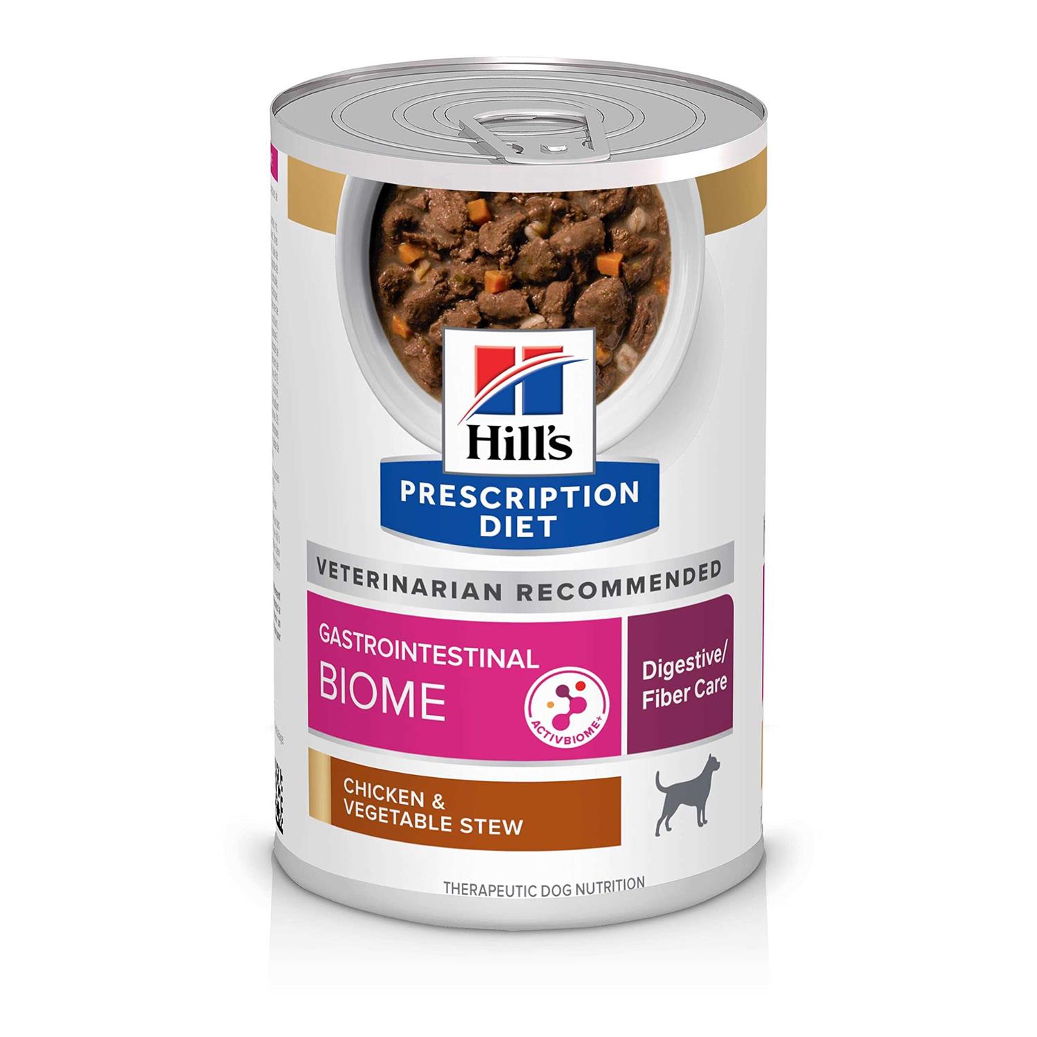 Hill’s Prescription Diet Gastrointestinal Biome Digestive/Fiber Care Chicken & Vegetable Stew Wet Dog Food