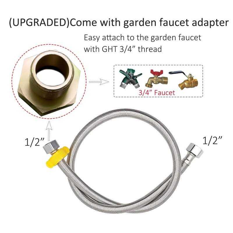 Essilnn Automatic Water Bowl Dispenser for Dog Large Size Stainless