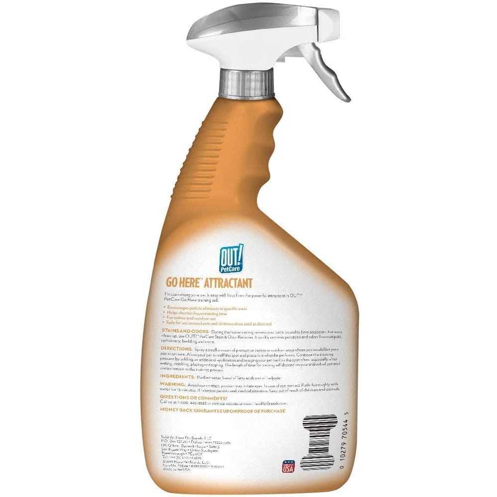 Out! Petcare Go Here Attractant Indoor and Outdoor Dog Training Spray