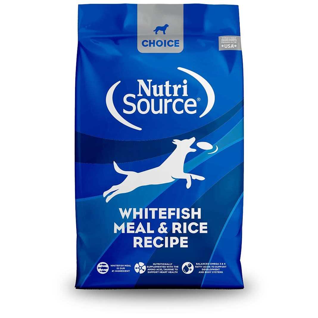 NutriSource Choice Whitefish Meal Rice Recipe Dry Dog Food