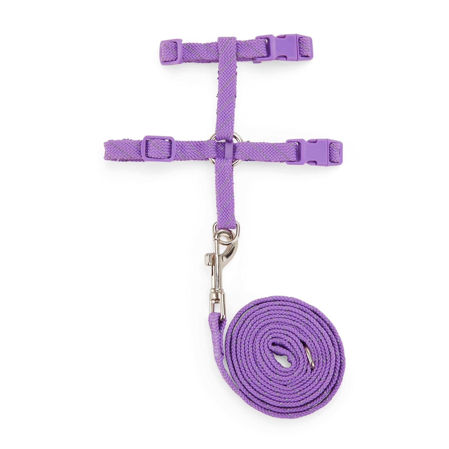 YOULY Reflective Purple Cat Harness Kit Set
