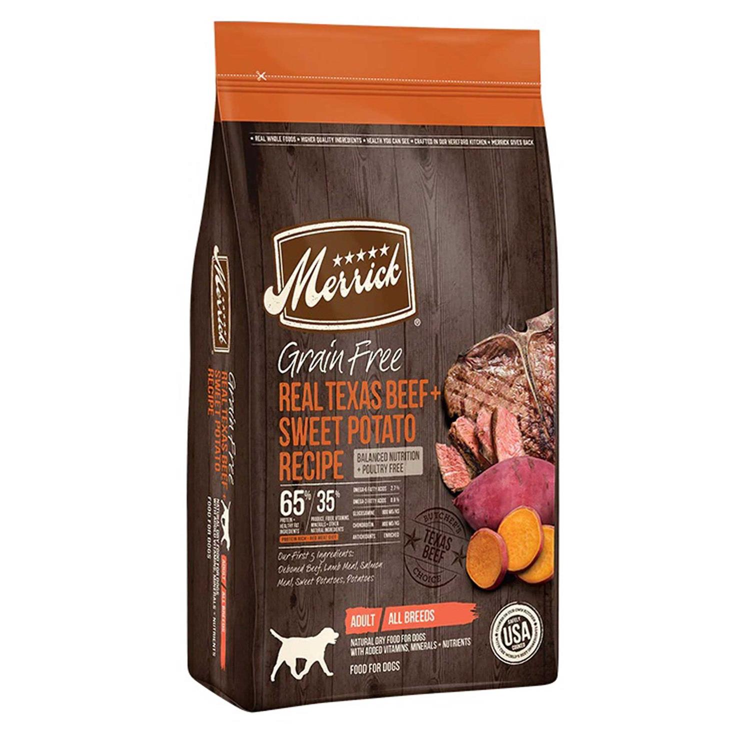 Merrick Grain-Free Real Beef Sweet Potato Dry Dog Food