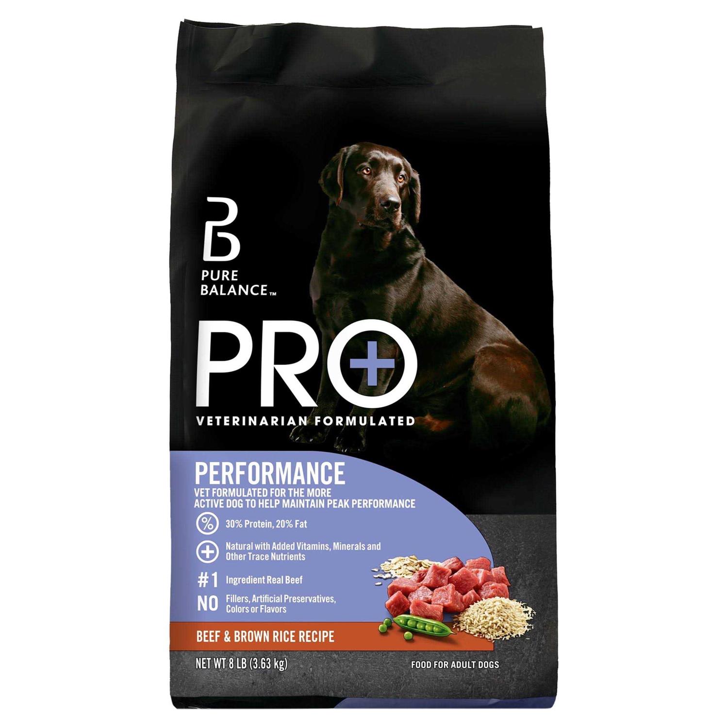 Pure Balance Pro+ Performance Beef & Brown Rice Recipe Dry Dog Food