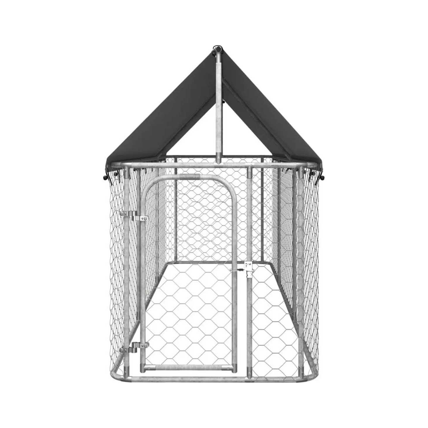 vidaXL Outdoor Dog Kennel with Roof