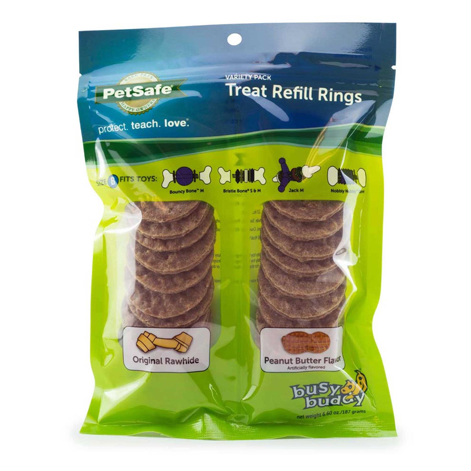 Busy Buddy Rawhide Treat Rings