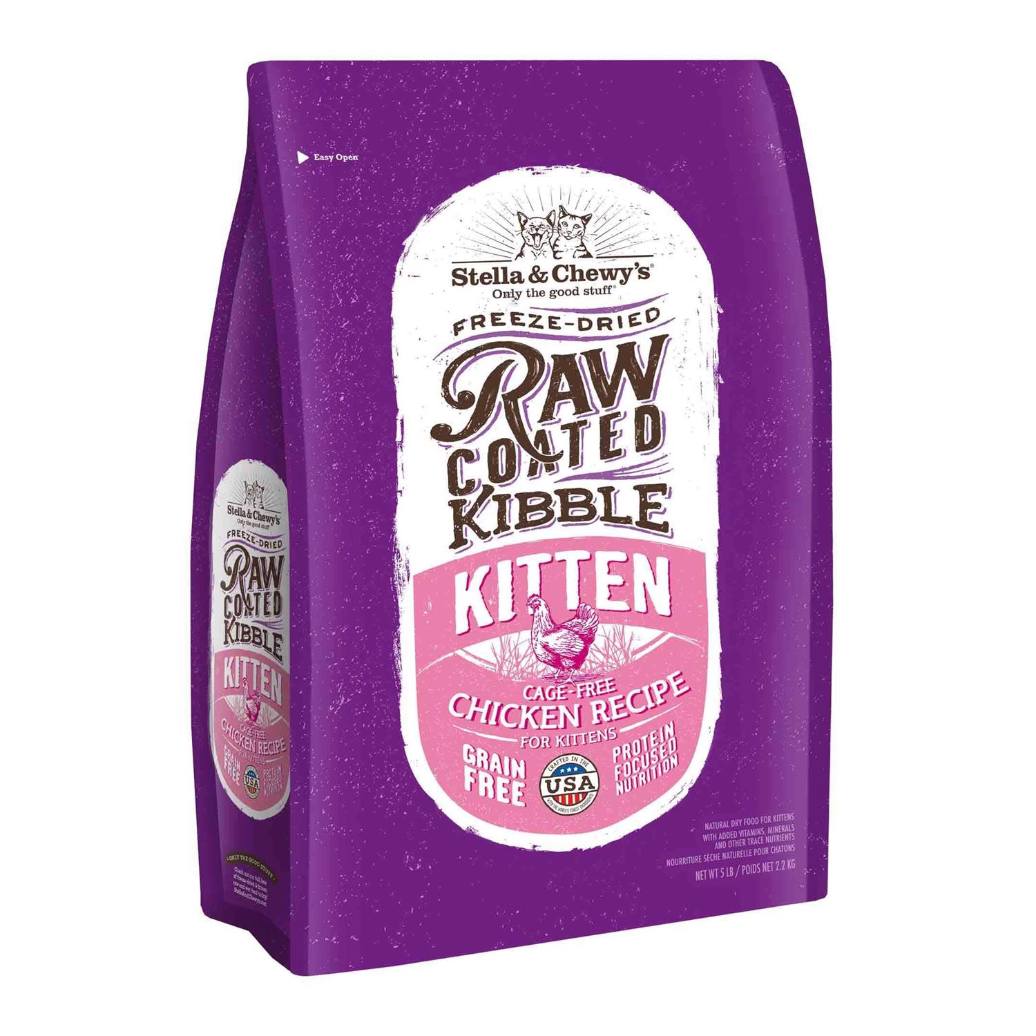 Stella & Chewy’s Raw Coated Cage-Free Chicken Kitten Dry Cat Food
