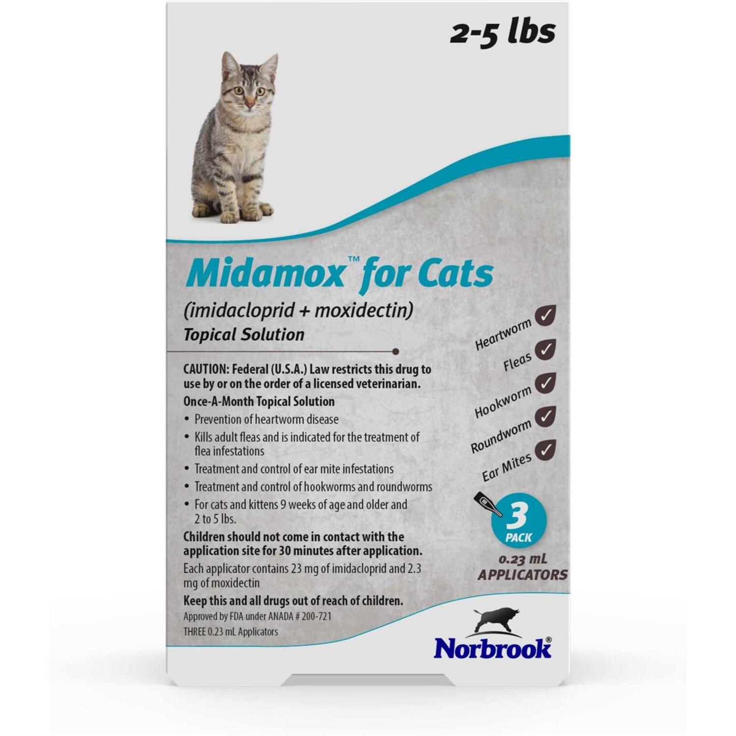 Midamox Topical Solution for Cats