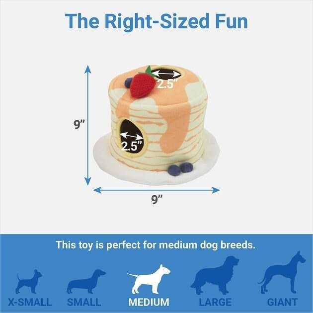 Frisco Brunch Pancake Hide & Seek Puzzle Plush Squeaky Dog Toy