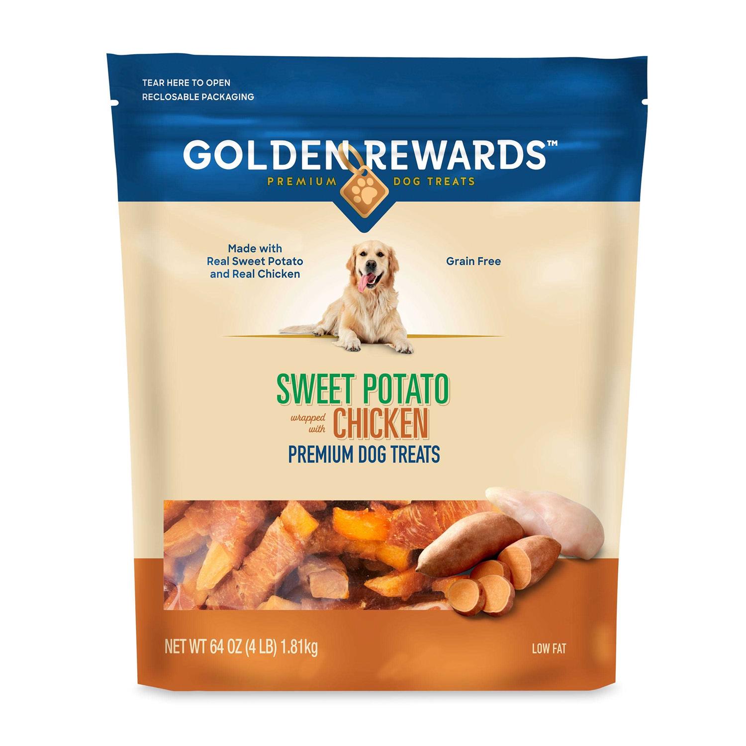 Golden Rewards Sweet Potato Wrapped with Chicken Dog Treats
