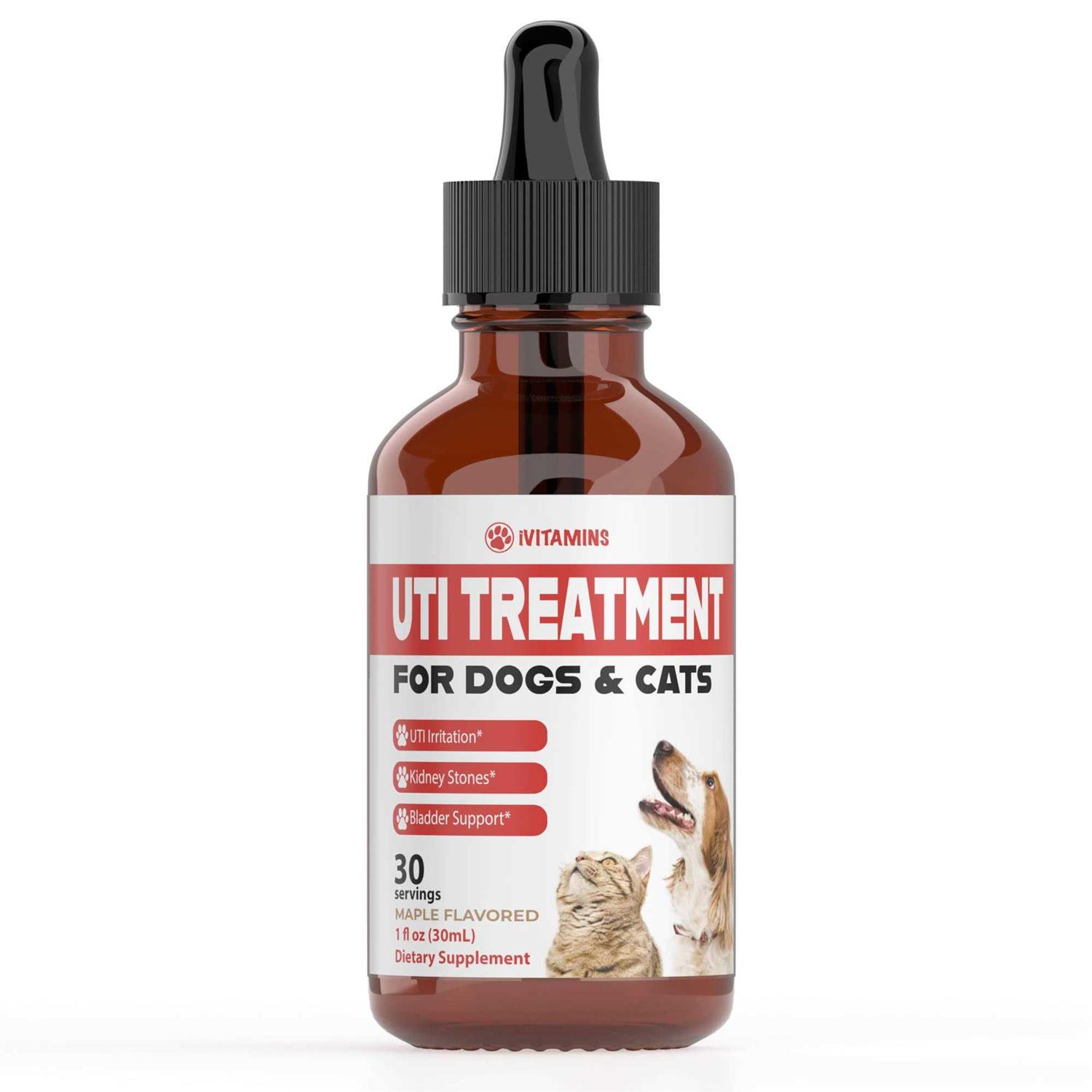 iVitamins Dog UTI Treatment Cat UTI Medicine Pumpkin for Dogs Cranberry Supplement for Dogs