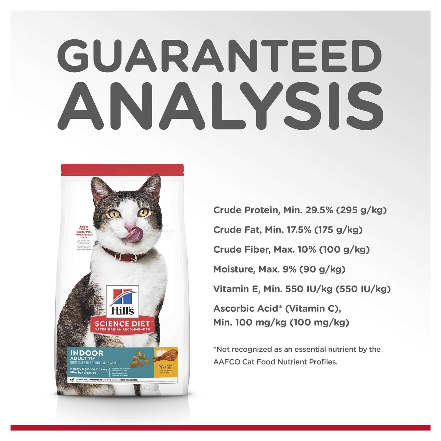 Hill’s Science Diet Adult 11+ Indoor Dry Cat Food