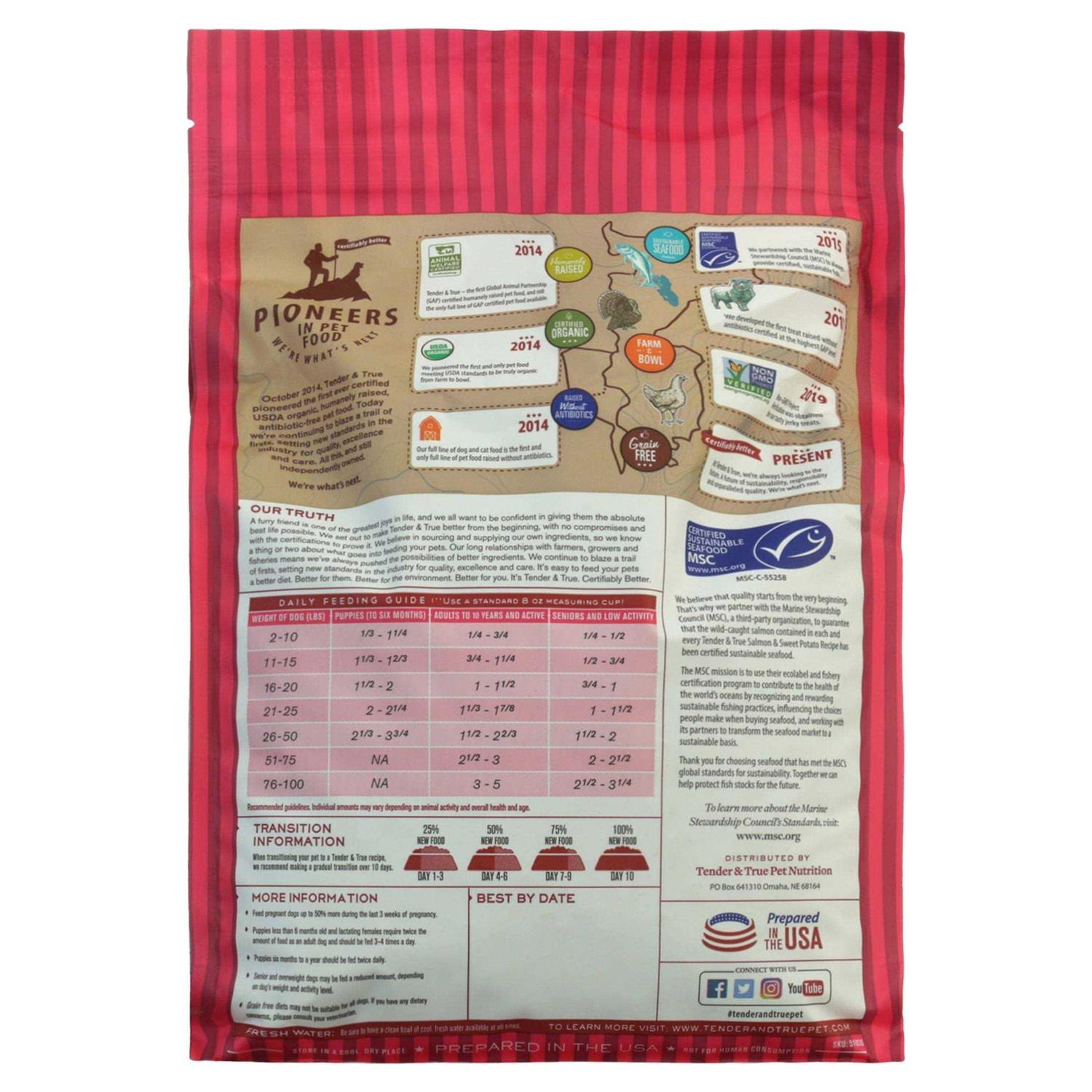 Tender & True Salmon & Sweet Potato Recipe Dog Food