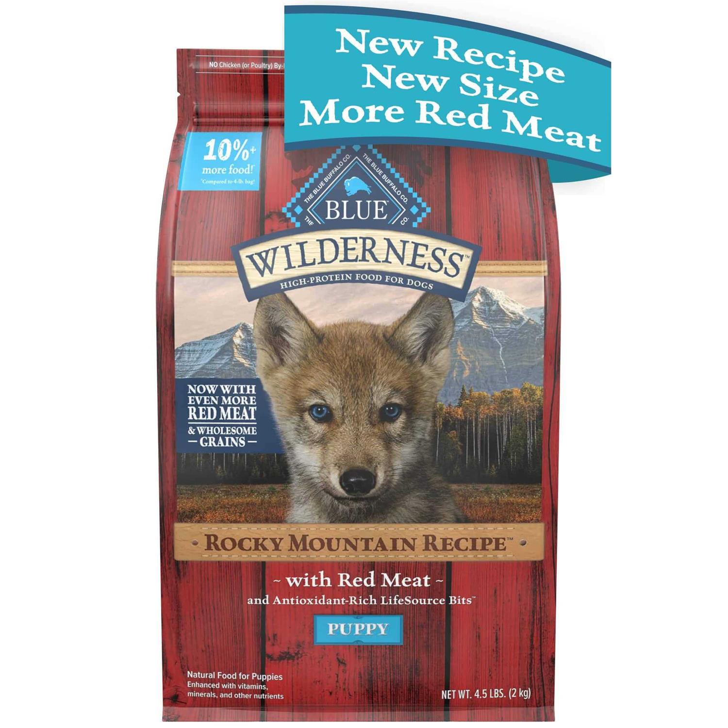 Blue Buffalo Wilderness Rocky Mountain Recipe High Protein Puppy Dry Dog Food