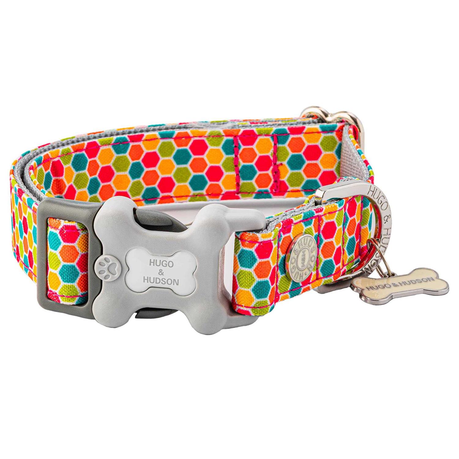 HUGO & HUDSON Fabric Nylon Dog Collar