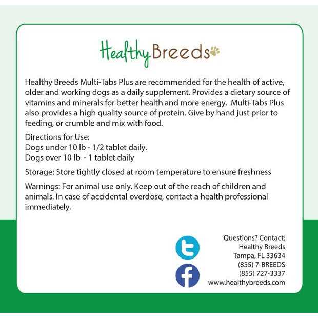 Healthy Breeds Siberian Husky Multi-Tabs Plus Chewable Tablets