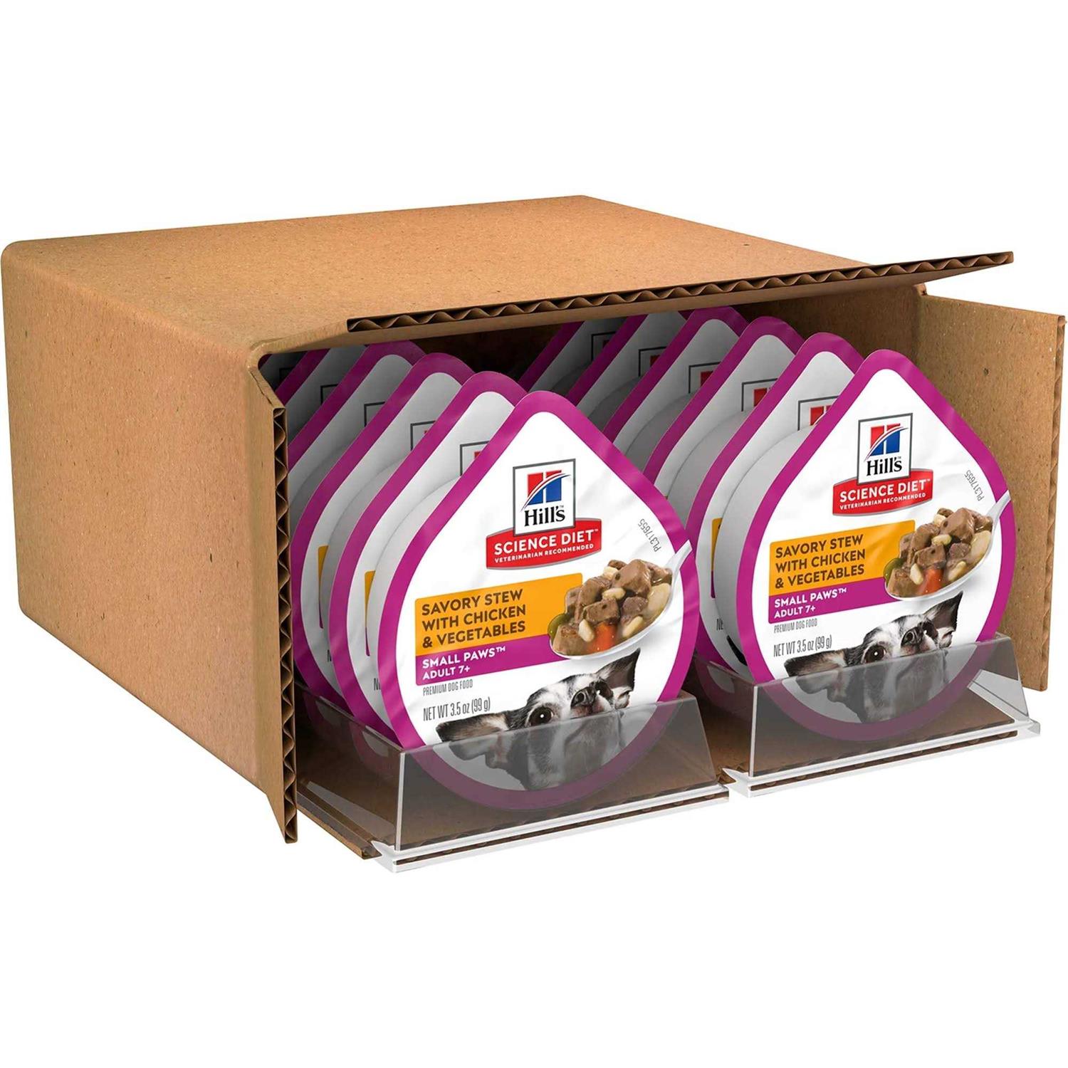 Hill’s Science Diet Adult 7+ Small Breed Savory Chicken Stew Dog Food