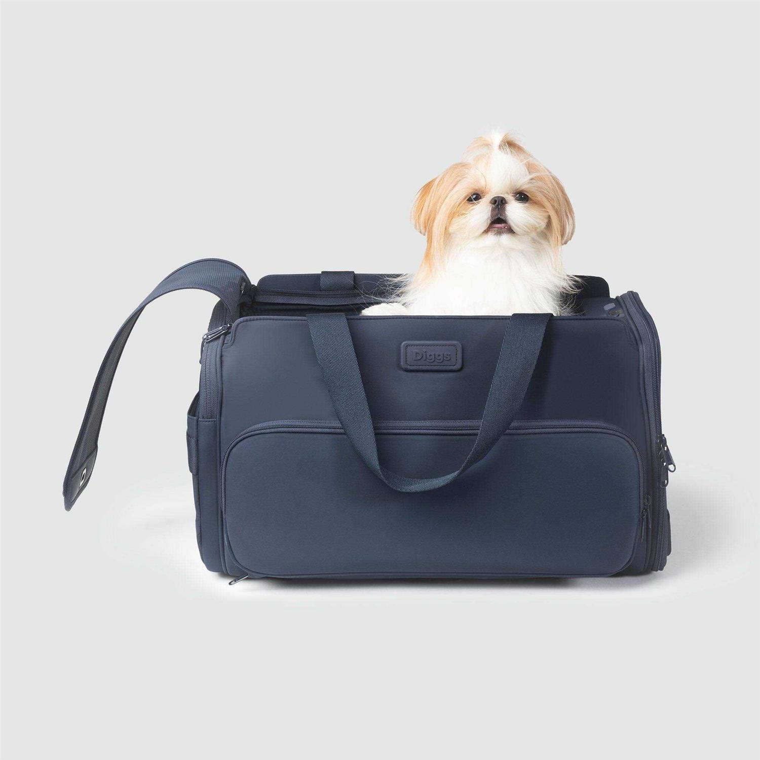 Diggs Travel Pet Carrier for Small Dogs and Cats, Plane, Train, or Car