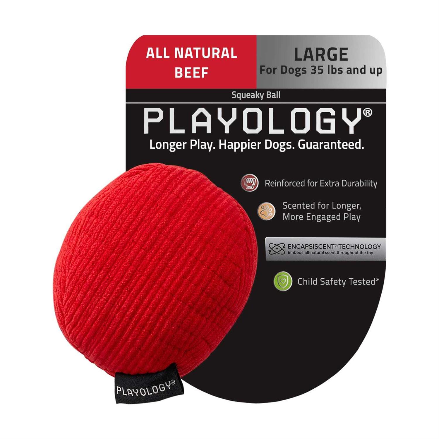 Playology Plush Ball Scented Dog Toy
