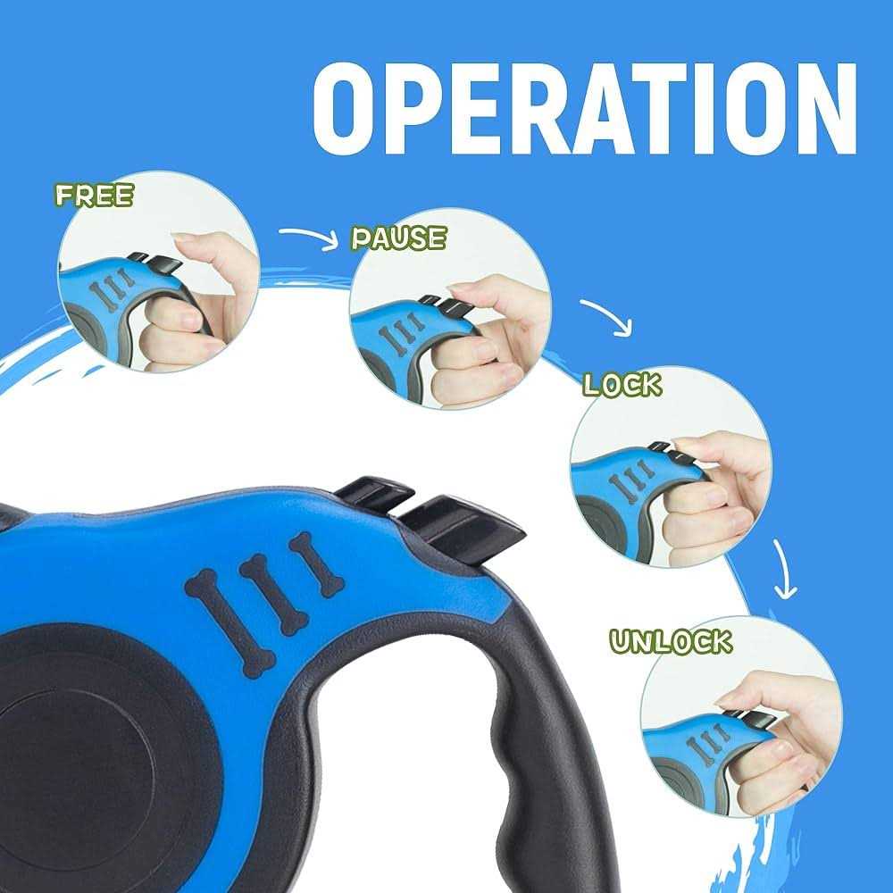 LIEVUIKEN Retractable Dog Leash Automatic Telescopic Tractor Dog Tape, Pet Tape 10/16 FT Durable and Convenient