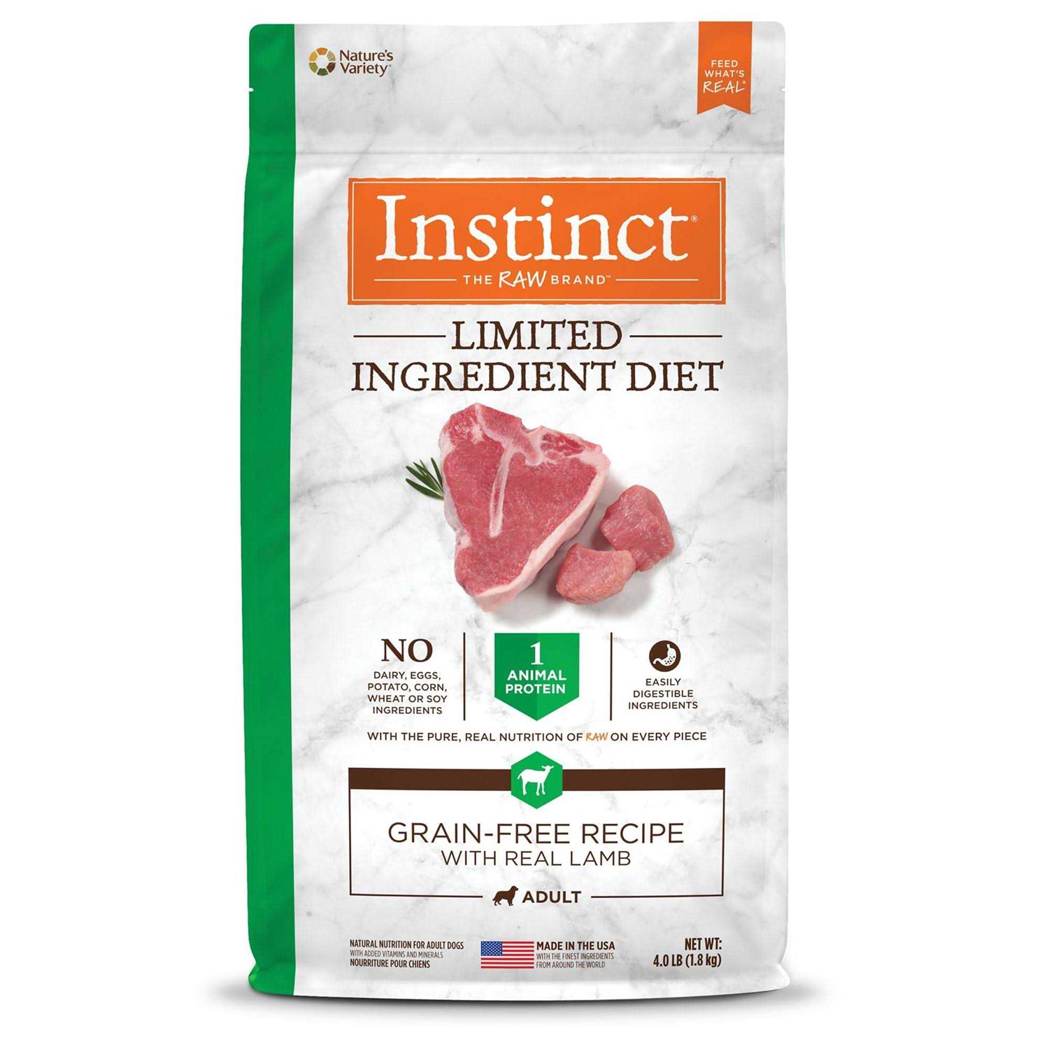 Instinct Limited Ingredient Diet Grain Free Recipe with Real Lamb Dry Dog Food
