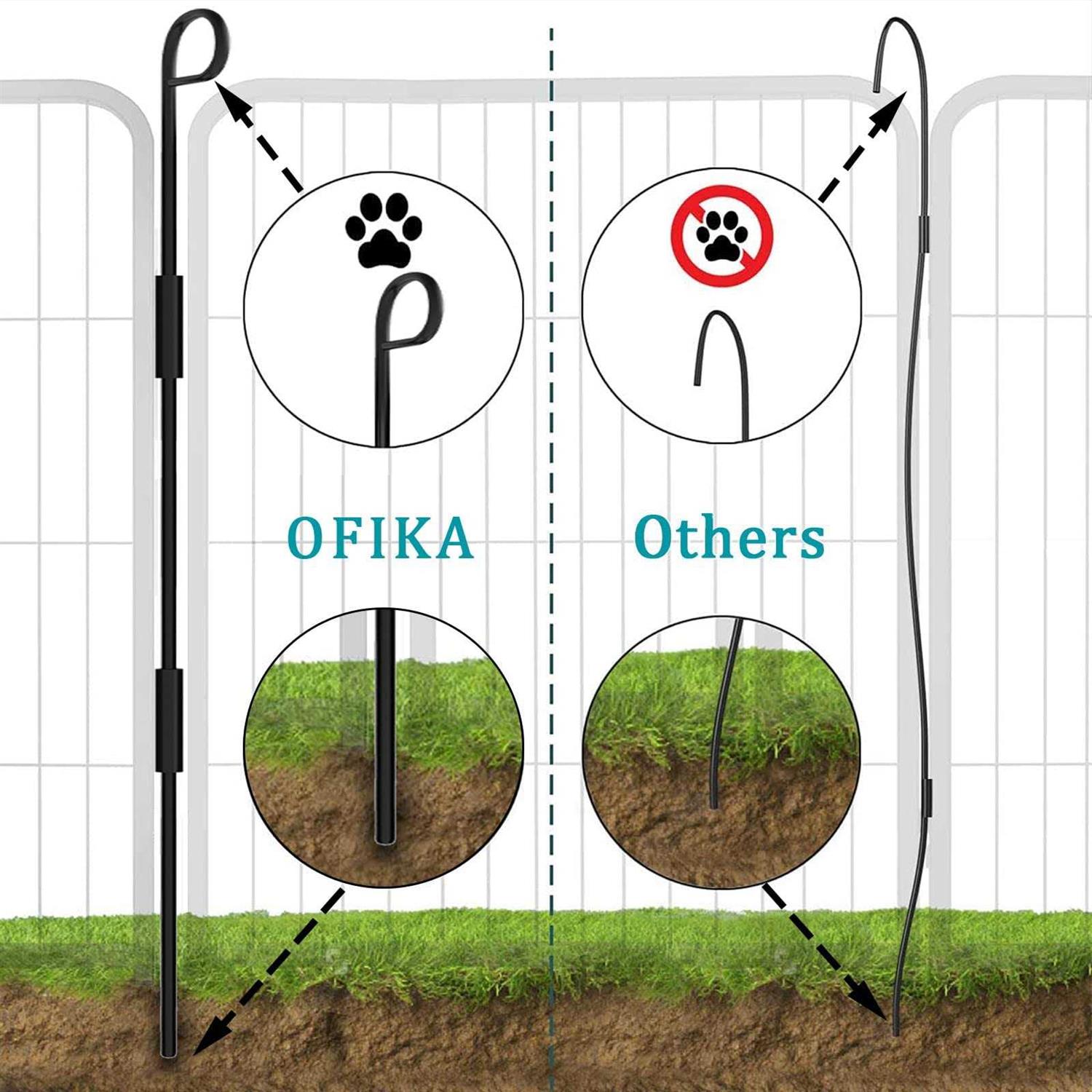 OFIKA Heavy Duty Metal Dog Playpen for medium/small Animals Panels 32 Width