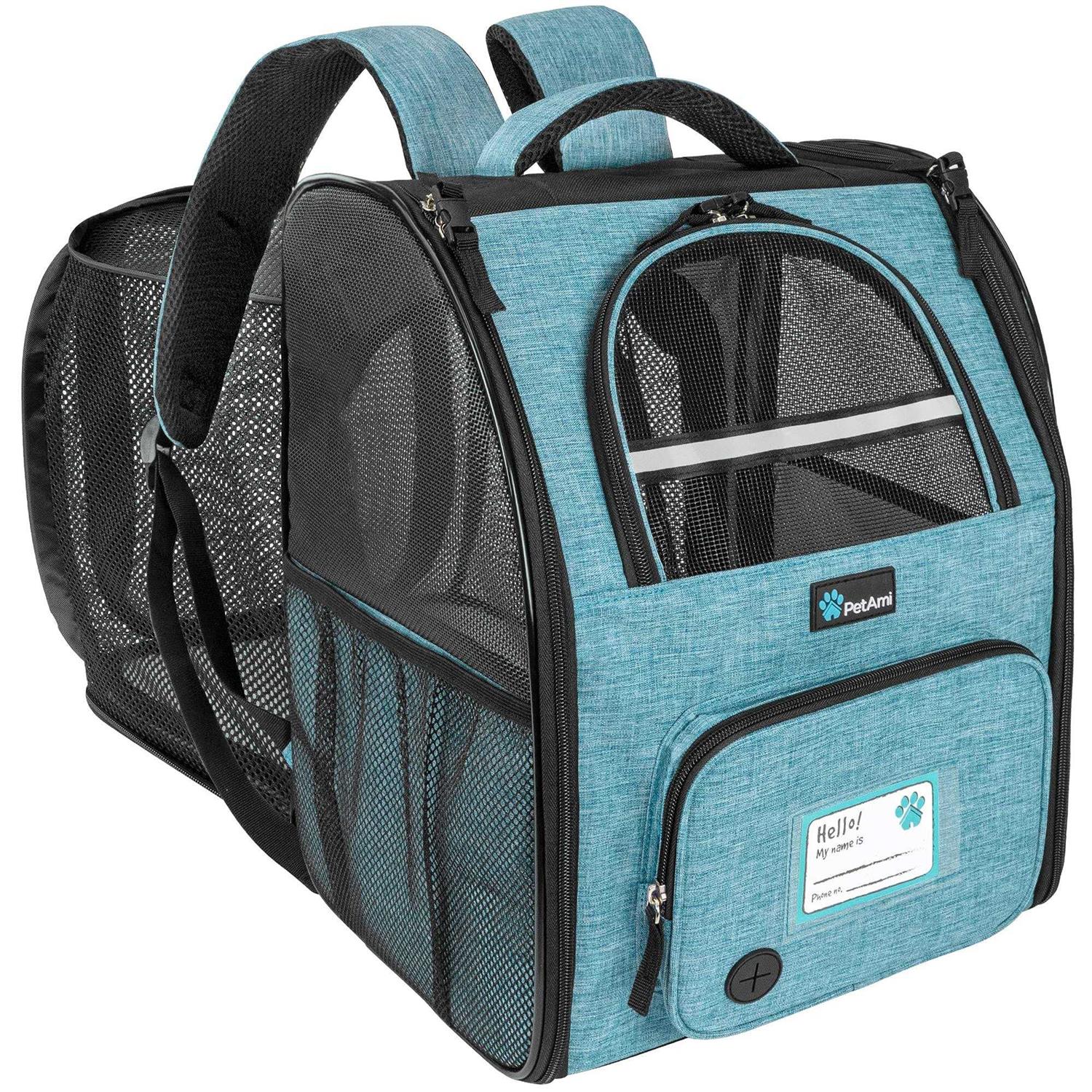 PetAmi Dog Cat Backpack Carrier Expandable Pet Carrier Backpack for Travel Hiking