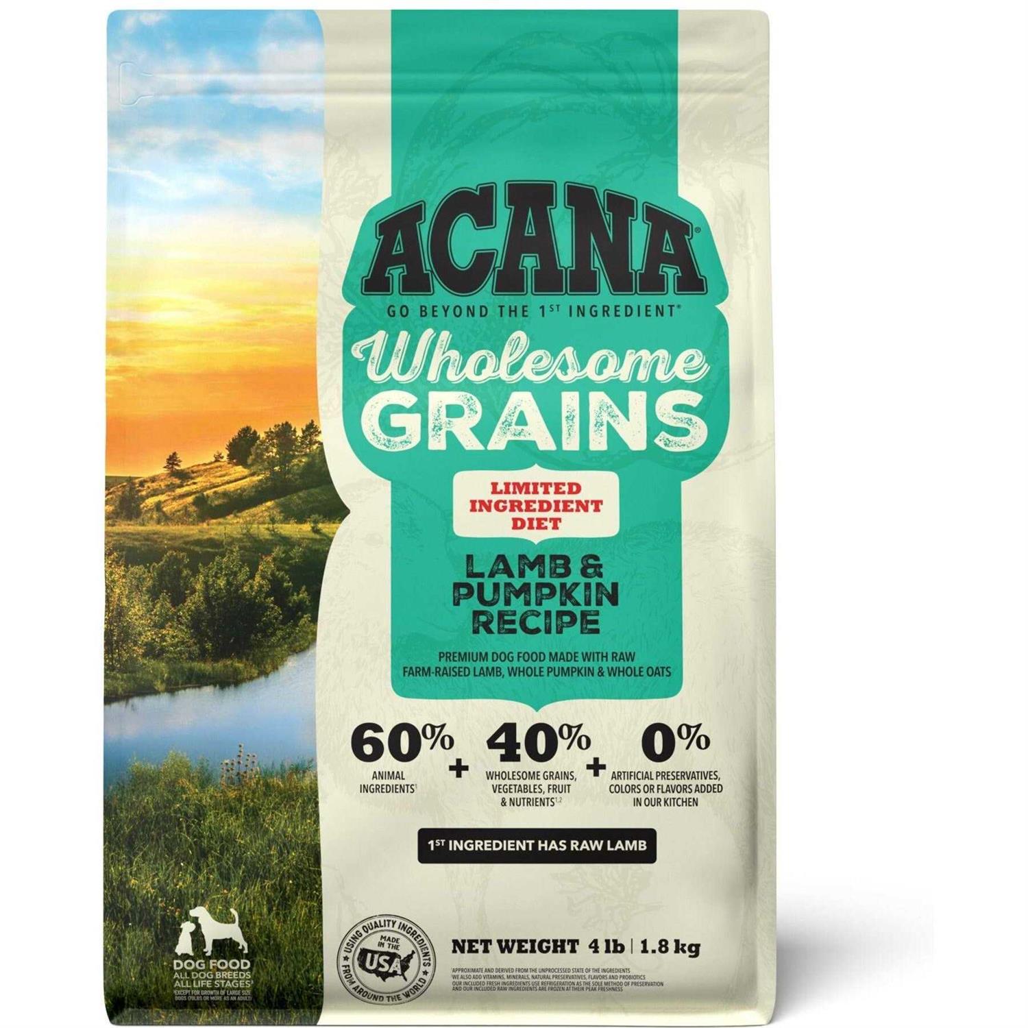 Acana Wholesome Grains Lamb & Pumpkin Dry Dog Food