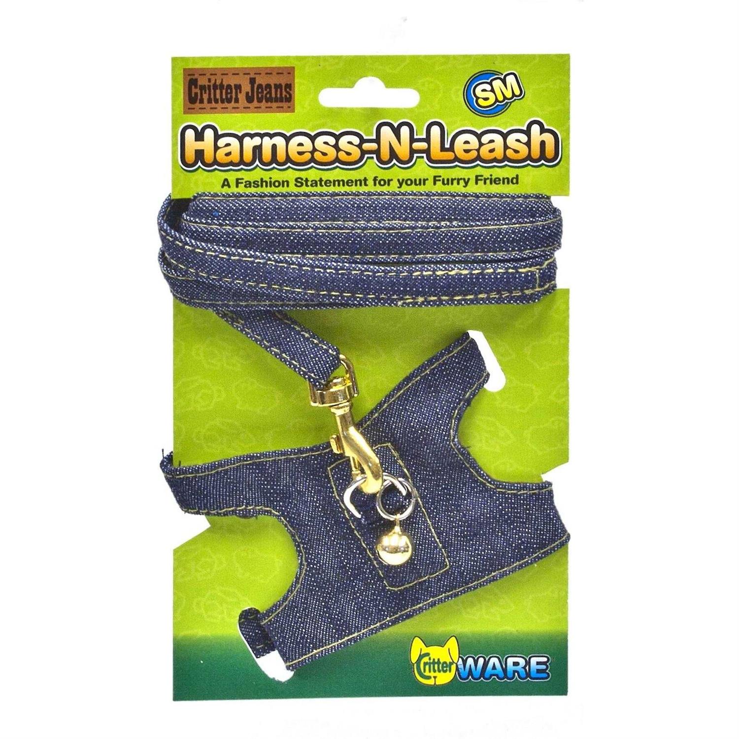 Ware Critter Jeans Small Animal Harness-N-Leash