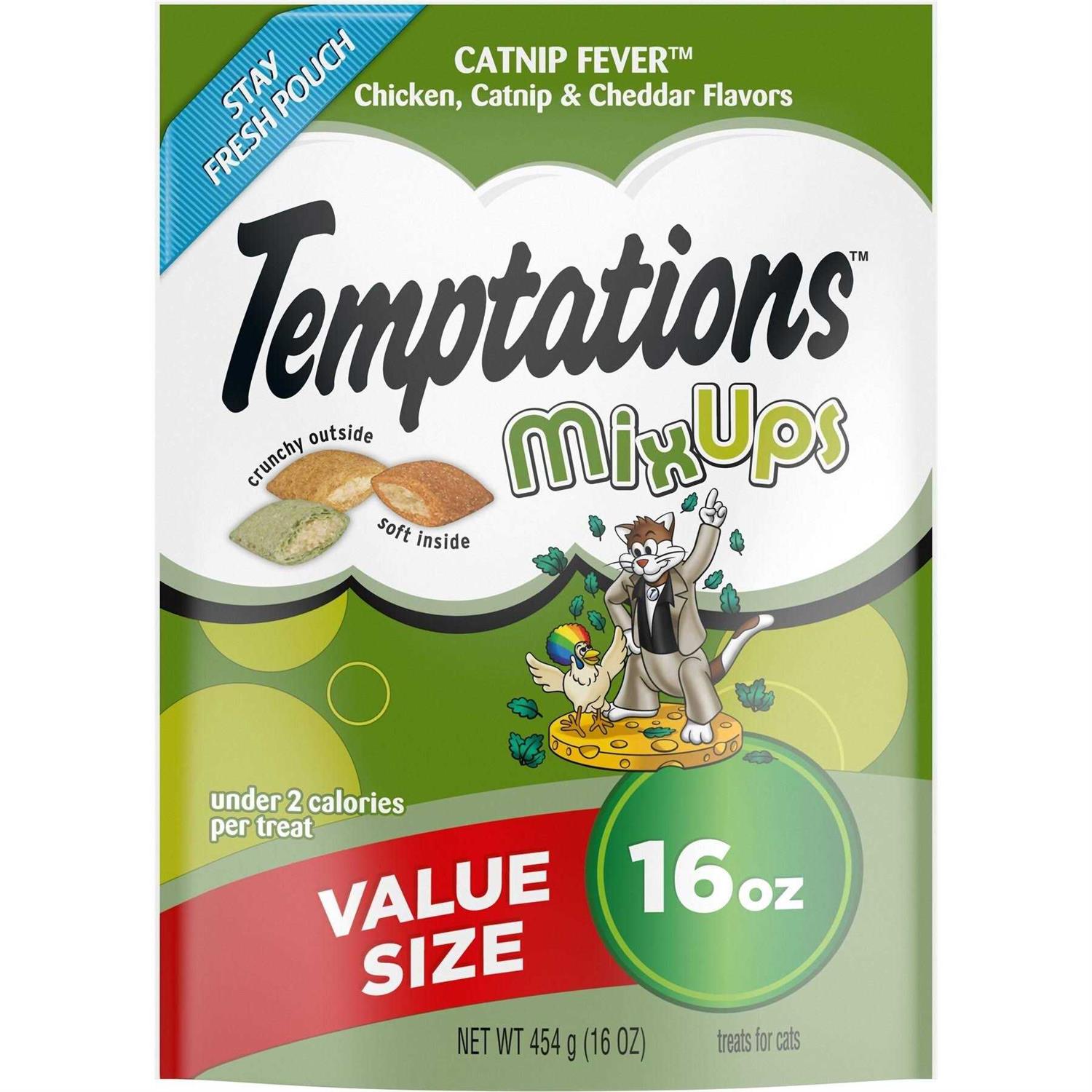 Temptations Mixups Cat Treats Catnip Fever