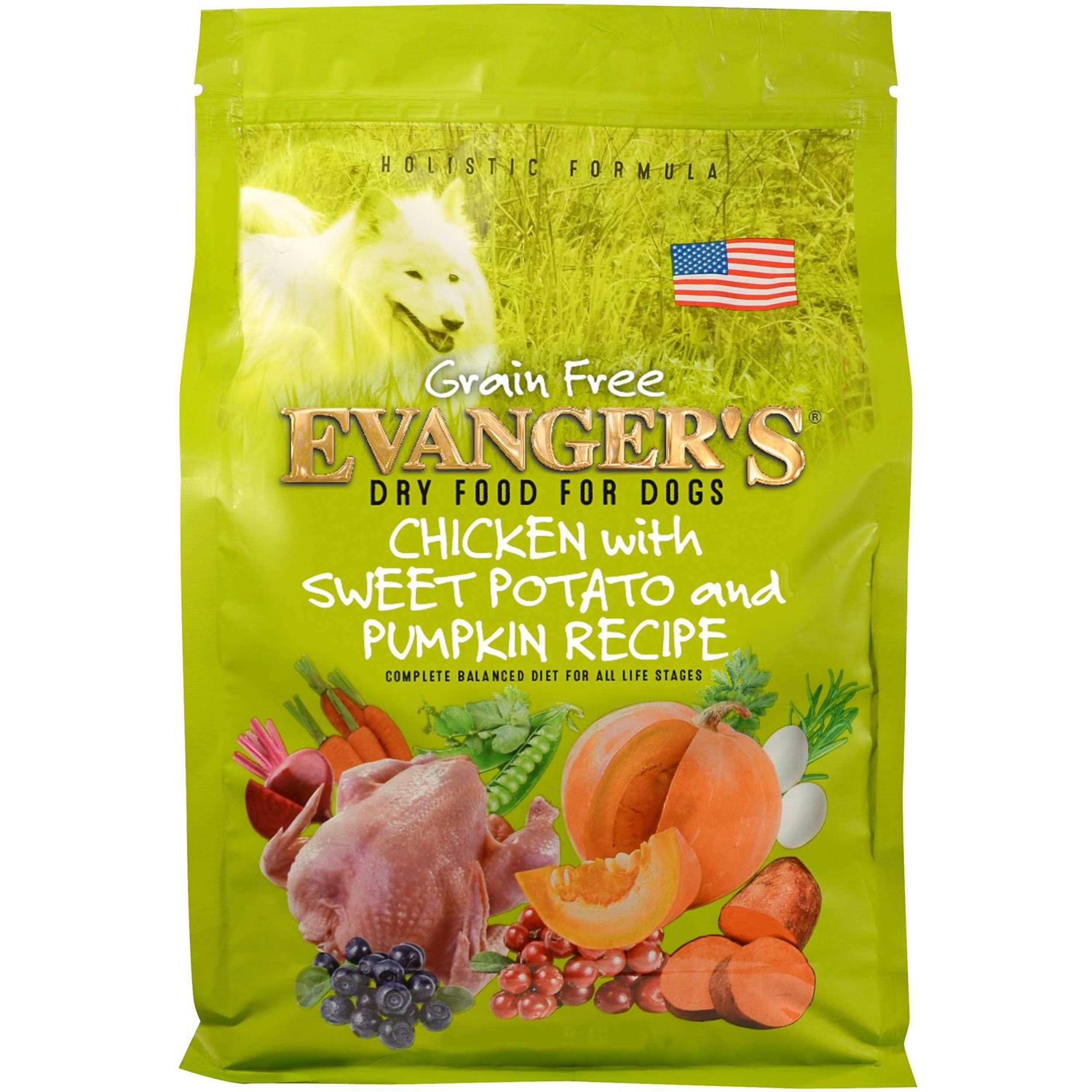 Evanger’s Chicken Sweet Potato & Pumpkin Grain Free Dry Dog Food