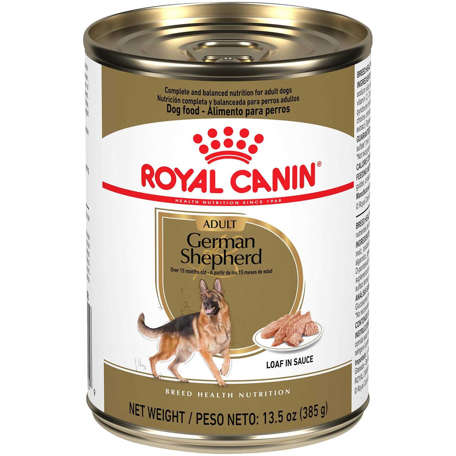 Royal Canin Breed Health Nutrition German Shepherd Adult Loaf in Sauce Canned Dog Food