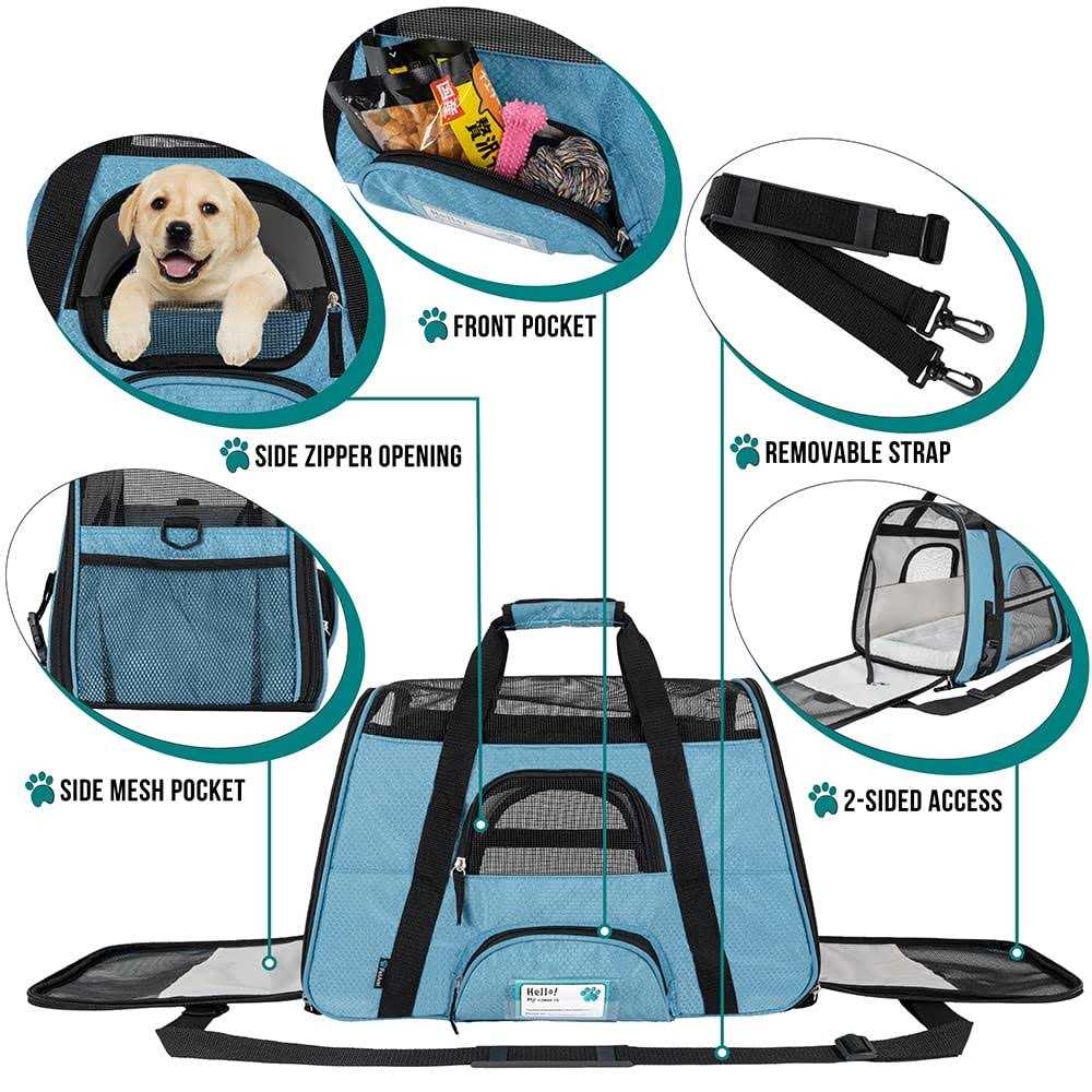 PetAmi Premium Airline Approved Soft Sided Pet Carrier