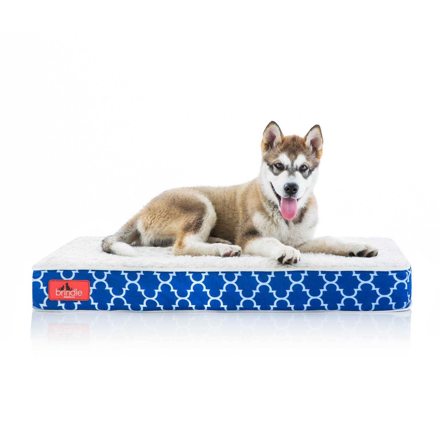 Brindle Waterproof Designer Memory Foam Pet Bed