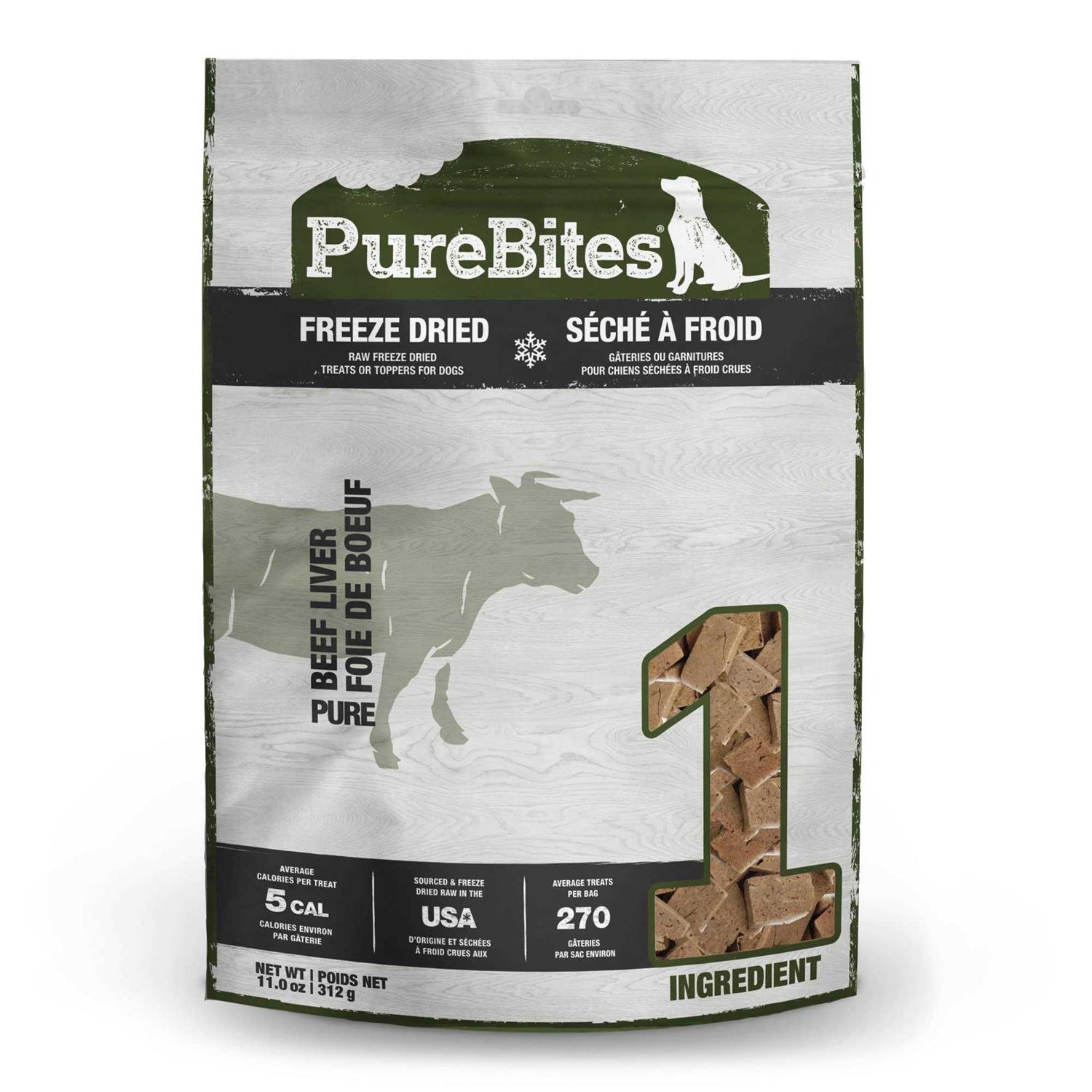 PureBites Freeze Dried Beef Liver Dog Treats
